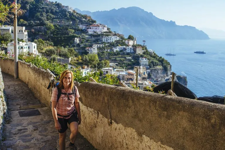 Ein Anfang von vielen Aufstiegen über Amalfi